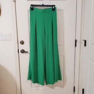 COCOA size Large Vibrant Green Wide-Leg Pants